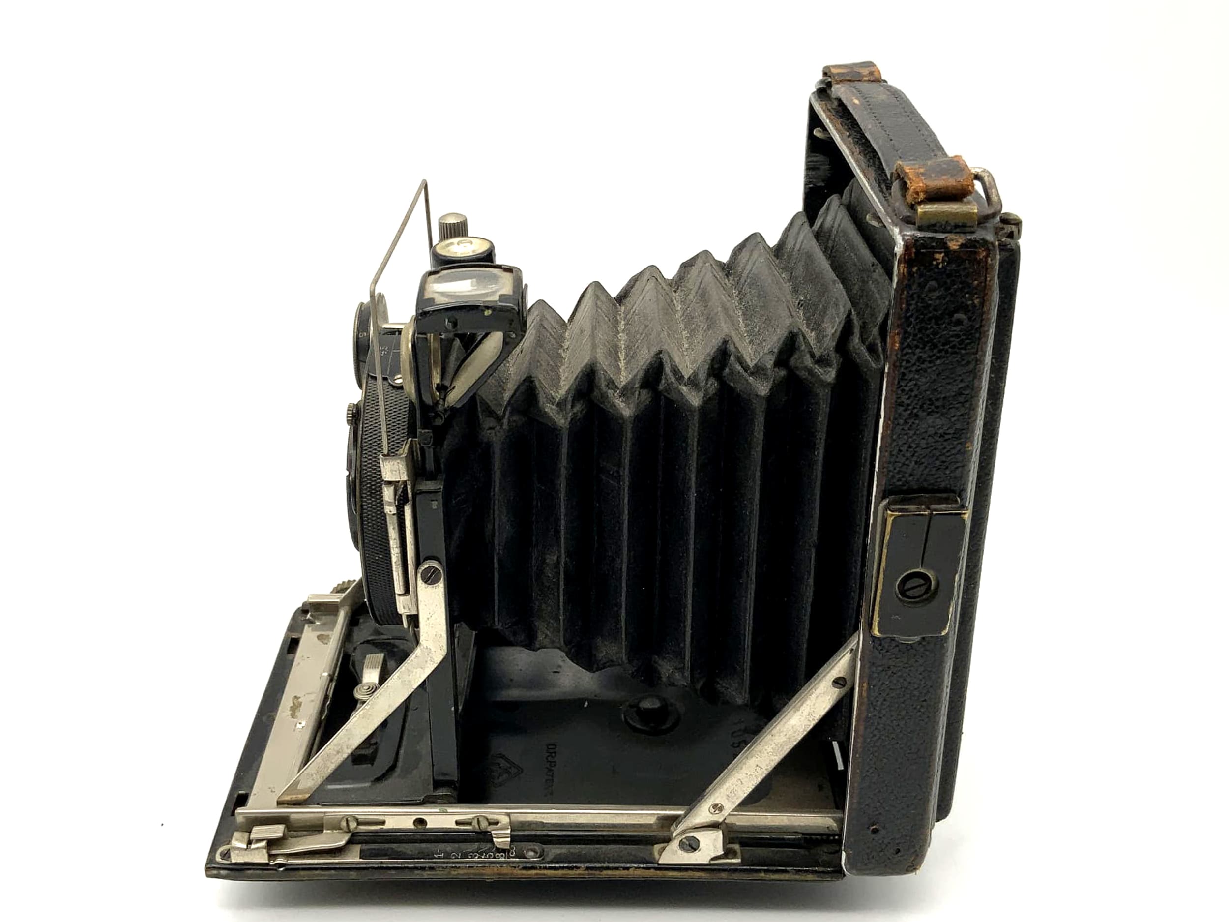 KW Patent Etui Plattenkamera mit Schneider Kreuznach Xenar f=4.5 F=10,5cm Compur