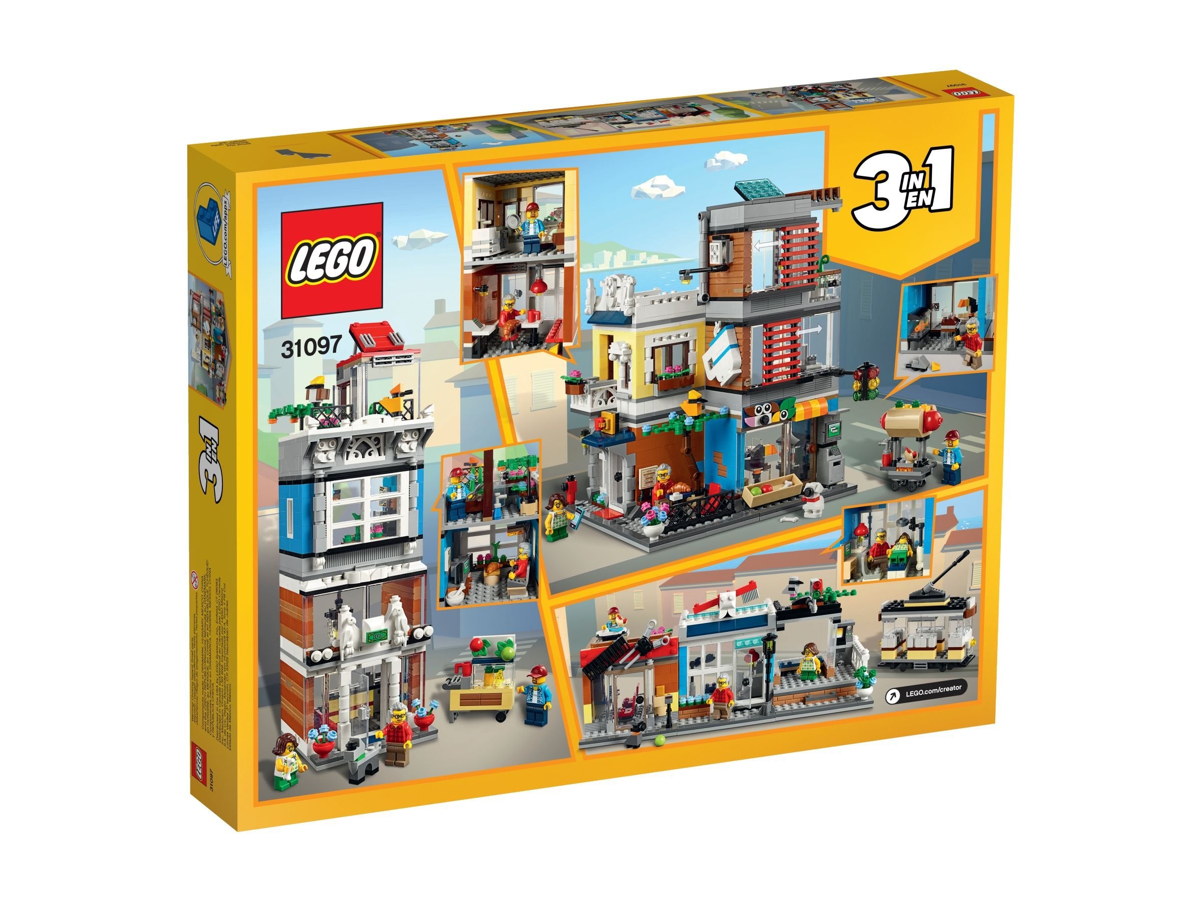 LEGO  Creator 31097 Stadthaus mit Zoohandlung & Café