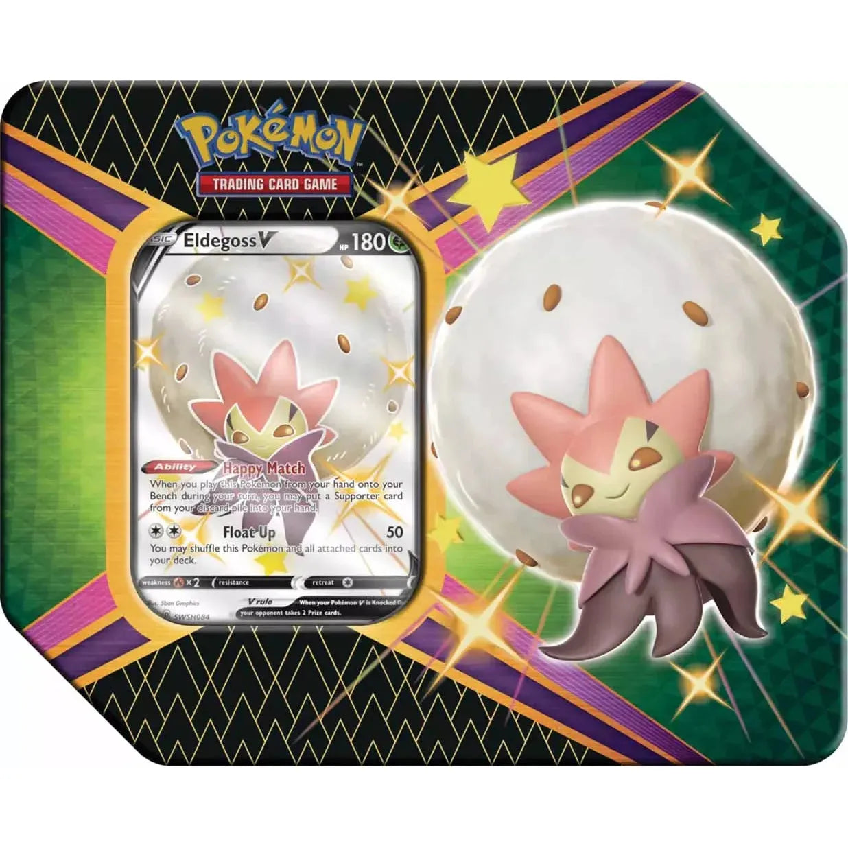 Pokémon Sword & Shield Shining Fates Eldegoss V Tin Box (englisch)