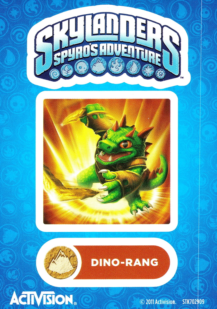 Skylanders Spyros Adventure Dino-Rang Aufkleber