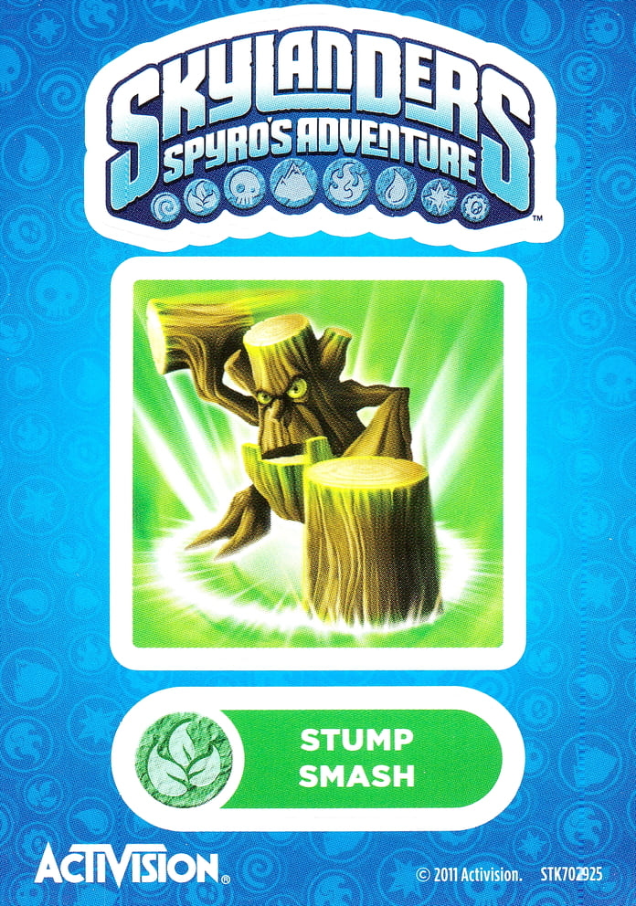 Skylanders Spyros Adventure Stump Smash Aufkleber