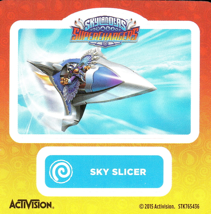Skylanders Superchargers Sky Slicer Aufkleber