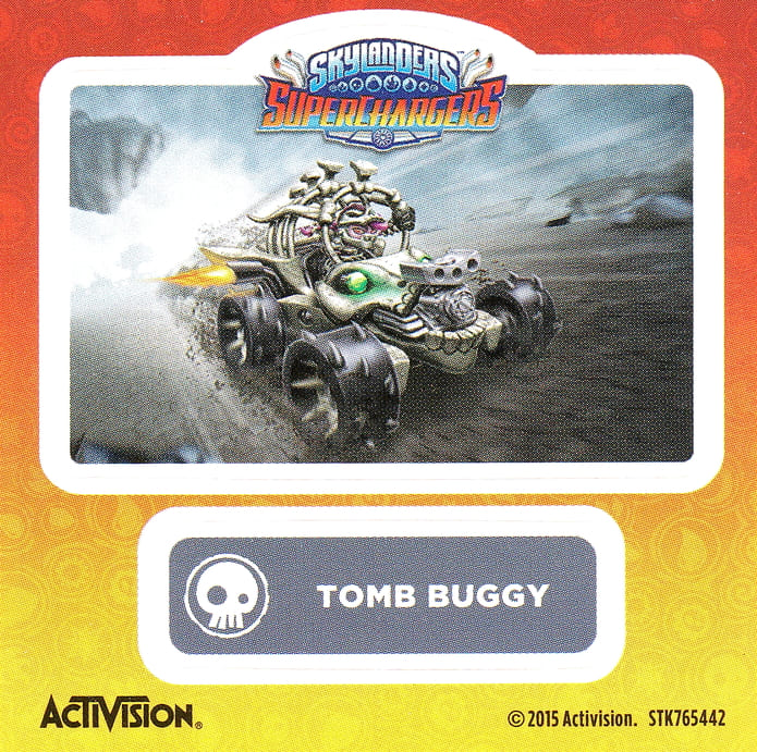 Skylanders Superchargers Tomb Buggy Aufkleber