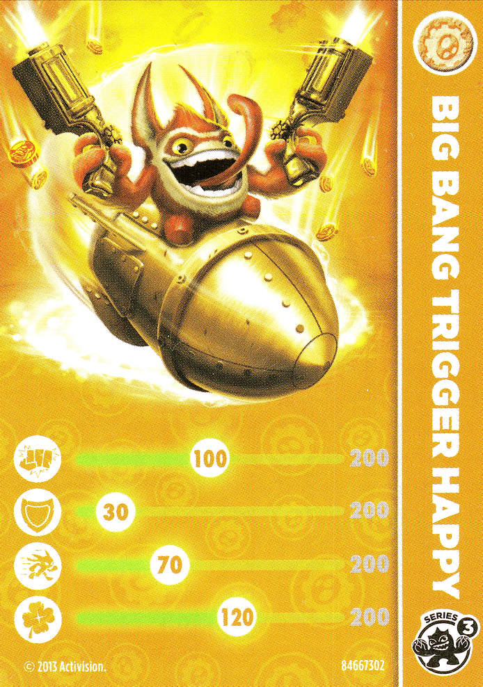 Skylanders Swap Force Big Bang Trigger Happy Karte