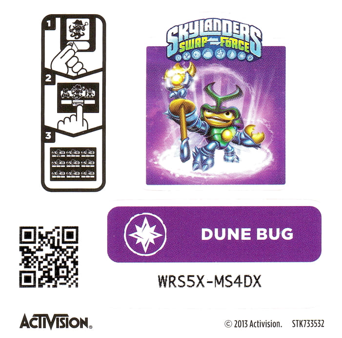Skylanders Swap Force Dune Bug Aufkleber