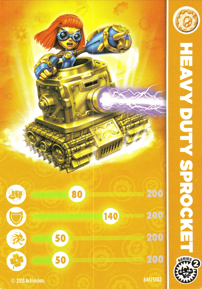 Skylanders Swap Force Heavy Duty Sprocket Karte