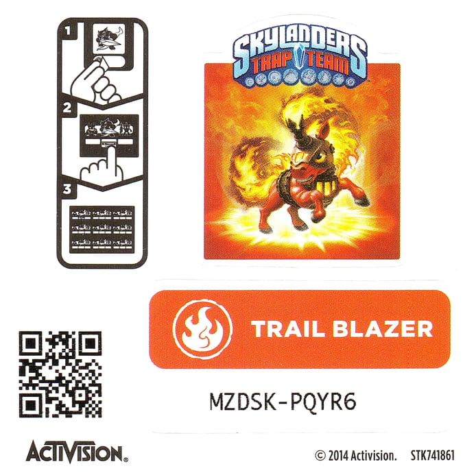 Skylanders Trap Team Trail Blazer Aufkleber